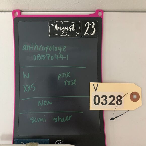 Anthropologie Sheer Mesh Cover Up Dress Womens 2XS Rose Knit Column Ruched Tie - Picture 13 of 16